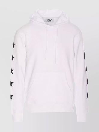 Golden Goose cotton logo print hoodie