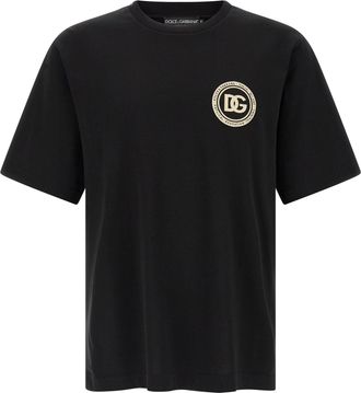 Dolce & Gabbana Zwarte Katoenen T-Shirt