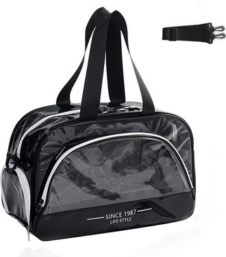 Generic Swim Bag Sports Beach Bag Fitness Sports Bag Travel Bag Fitness Bag Beach Bag Mens Shoulder Bags (Black, One Size)