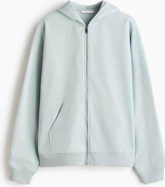 H&M Hoodiejacke - Turquoise