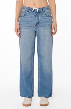 Velvet Heart Pam Drawstring Straight Leg Jeans in Wellington at Nordstrom Rack, Size 31