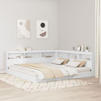 Berkfield Home Bookcase Bed White 180x200 cm Engineered Wood