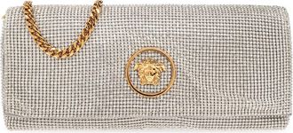 Versace Clutch With Shimmering Crystals