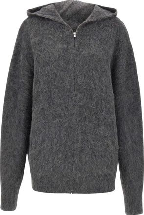 7 For All Mankind Hoodies & sweatvesten, Dames, Grijs, S, Fuzzy Zip Hoodie