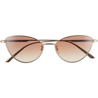 Oliver Peoples x KHAITE 1998C 56mm Cat Eye Sunglasses in Gold at Nordstrom