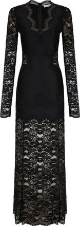 Paco Rabanne Long-sleeve Lace Maxi Dress