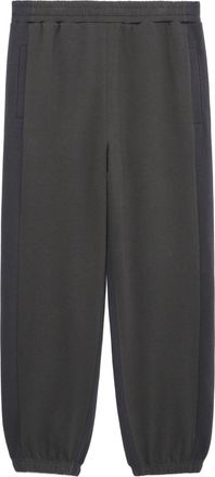 Five CM two-tone cotton-blend track pants - men - Spandex/Elastane/Polyester/Cotton - L - Grey