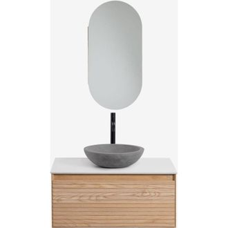 Sklum Sklum - Conjunto De Mueble De Ba&ntilde;o En Madera De Fresno Tedrik