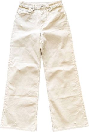 Something Navy Womens High Waisted Wide Leg Pants In Ecru