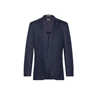 HUGO BOSS Heren, Jassen, Blauw, Maat: 3XL Katoen