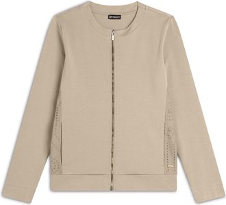 Freddy Felpa con ricami Sangallo e zip