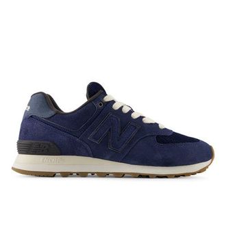 New Balance Unisex 574 en Azul, Gamuza/Malla, Talla 37.5
