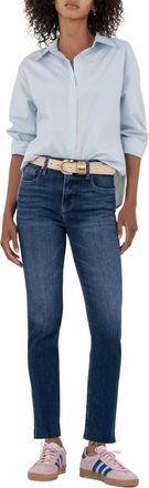 Kut from the Kloth Rachael High Rise Mom Jean In Within Dark Stone