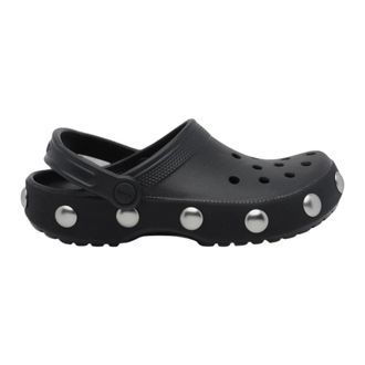 Crocs Klassieke Clog met Grote Studs - Dames - Schoenen - Zwart - Maat: 41 EU Synthetisch
