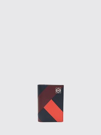 Loewe Portafoglio bifold compatto Anagram in pelle di vitello bicolore