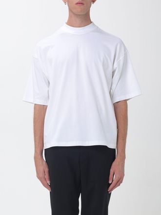 Paolo Pecora T-shirt girocollo in cotone con vestibilit&agrave; relaxed e spalle cadute