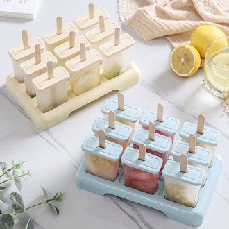 OEM Juego De 2 Moldes De Silicona Para Helados Con Forma De Frutas Y Animales, Con Dise&ntilde;os De Dibujos Animados, Ideales Para Ni&ntilde;os