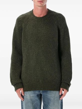A.P.C. Harris raglan-sleeve sweater - men - Virgin Wool - M - Green