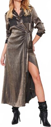 NÜ Denmark Sif Midi Dress In Taupe