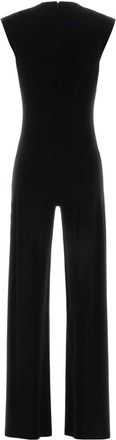 Norma Kamali Womens Smanicata Jumpsuit Black Polyester Elastane Pant Suits