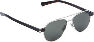 Saint Laurent Eyewear Occhiali da sole con montatura stile pilota - Argento