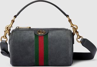 Gucci Ophidia Mini Bag, Grey, Suede