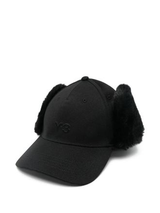 Yohji Yamamoto trim-detail baseball cap - women - Recycled Polyester - XXXS - Black