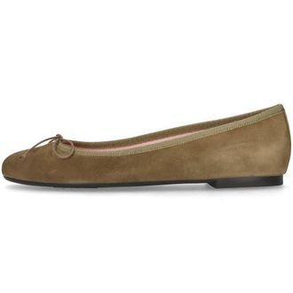 Pretty Ballerinas Round Toe Ballet Flat in Khaki at Nordstrom, Size 39.5