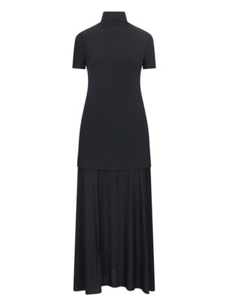 Jil Sander Layered Midi Dress - Black