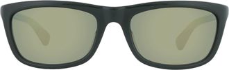 Bottega Veneta Green Mirror Rectangular Unisex Sunglasses BV1328SA 003 58