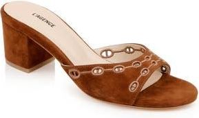 L'agence Camille II Block Heel Sandal in Buckskin Suede at Nordstrom Rack, Size 8.5