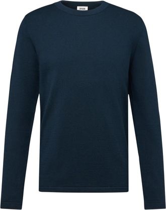 Drykorn Irmino Sweater - Heren - Ronde hals truien - Blauw - 2XL - Katoen - Truien & Vesten