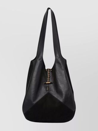 Chlo&eacute; na calf leather tote bag