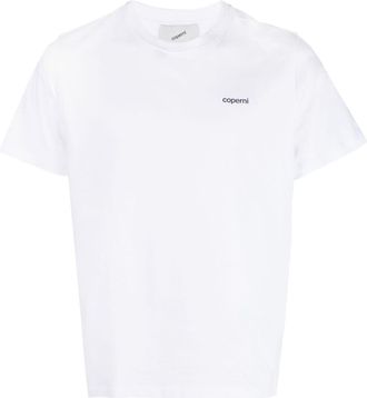 Coperni logo-print cotton T-shirt - unisex - Cotton - M - White