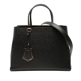 Fendi Pre-owned Handbags, female, Black, Size: ONE SIZE Pre-owned Tojours Leather 2way Bag
