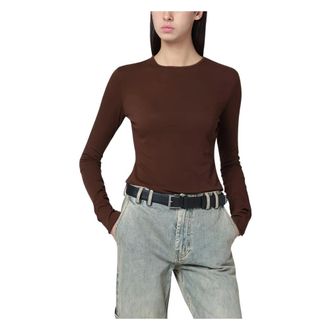 Entire studios Long Sleeve Tops - Tops - Mujer - Marr&oacute;n - XS
