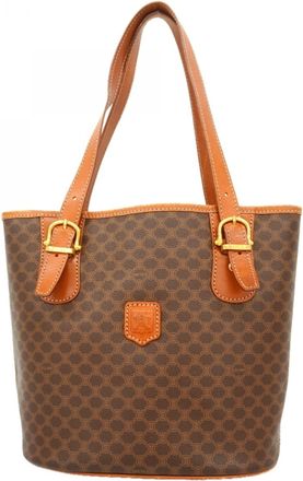 Celine Brown Pvc Tote Bag (Pre-Owned)