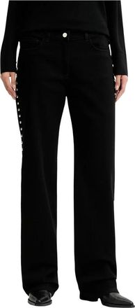 Iro Thess Straight Jeans - Dames - Regular Fit Jeans - Zwart - L - Katoen - Jeans