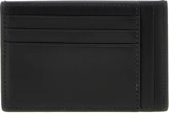 Gucci GG Hammered Leather Card Case - Black