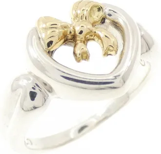 Tiffany & Co. Yellow Gold (18K) Silver 925 Band Ring (Pre-Owned)