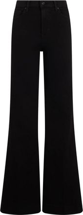 7 For All Mankind Modern Dojo Jeans - Dames - Flared Jeans - Zwart - W29 - Katoen - Jeans