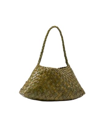 Dragon Diffusion Calfskin Leather Shoulder Bag - Khaki