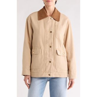 Avec Les Filles Relaxed Fit Barn Jacket in Parchment at Nordstrom Rack, Size X-Small