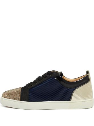 Christian Louboutin Louis Junior sneakers - men - Leather/Rubber/Fabric/Leather/Patent Leather - 42.5 - Blue