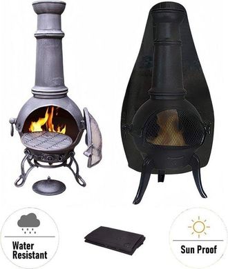 OEM Funda Para Estufa De Patio, Impermeable, Resistente Al Viento, A Los Rayos Uv, Duradera Y Resistente A Desgarros, Tela Oxford, 122 X 21 X 61 Cm