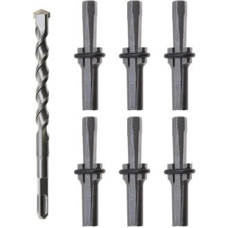 OEM Juego De 7 Cu&ntilde;as De 16 Mm Para Cortar Piedras, De 5/8 Pulgadas, Para Hormig&oacute;n, M&aacute;rmol, Roca, Piedra, Herramientas Manuales, Brocas Para Martillo Rotat