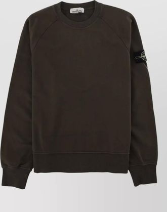 Stone Island cotton raglan-sleeve sweatshirt