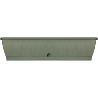 OEM Jardini&egrave;re - Garden Id Terraflor - Verde Gris 80 Cm - Solidez - Reserva De Agua - Reciclado Y 100% Reciclable - Volumen Para Plantas
