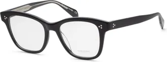 Oliver Peoples Womens Ahmya 52mm Black Opticals