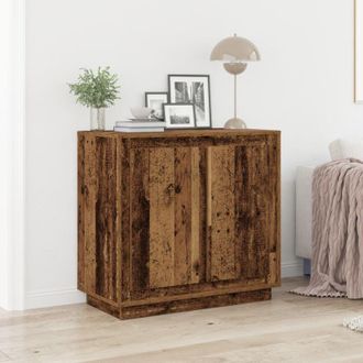 vidaXL Sideboard Legno vecchio 80 x 34 x 75 cm Legno multistrato - Vidaxl